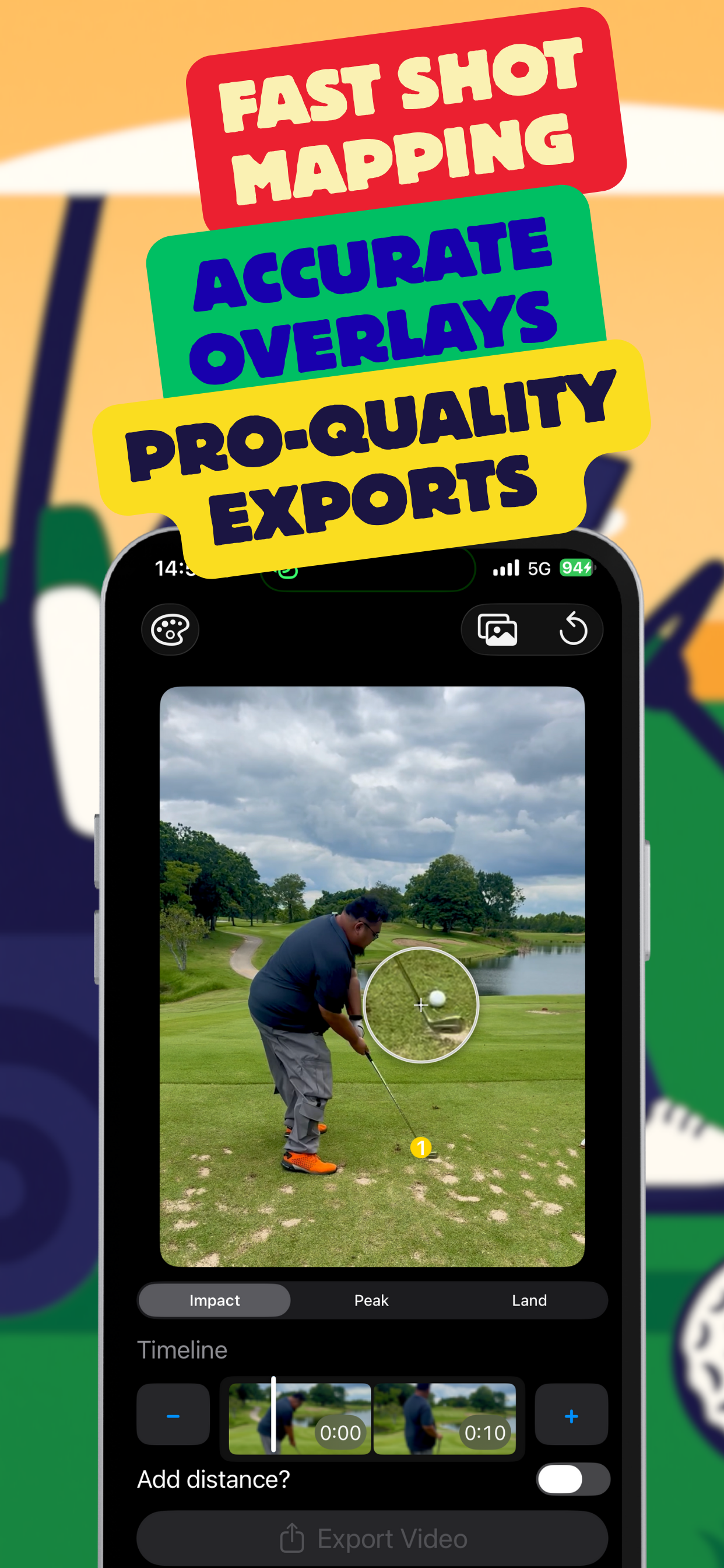 Trace and share golf ball flights screenshot